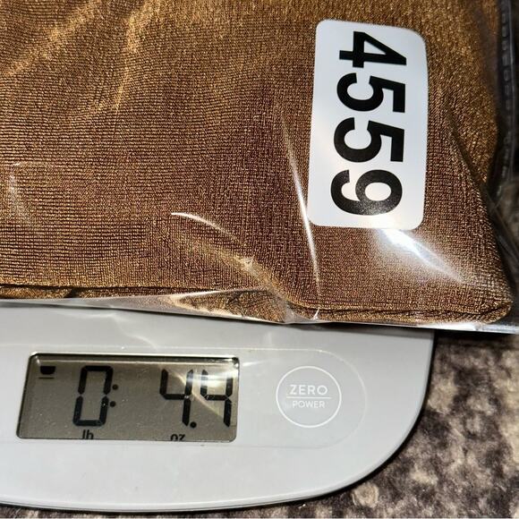 Significant Other Women’s Size 4 Shimmery Gold Crossover Waist Texas Cropped Top - Picture 10 of 10